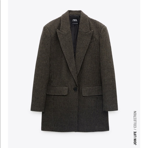 Zara Houndstooth Blazer - Picture 6 of 10